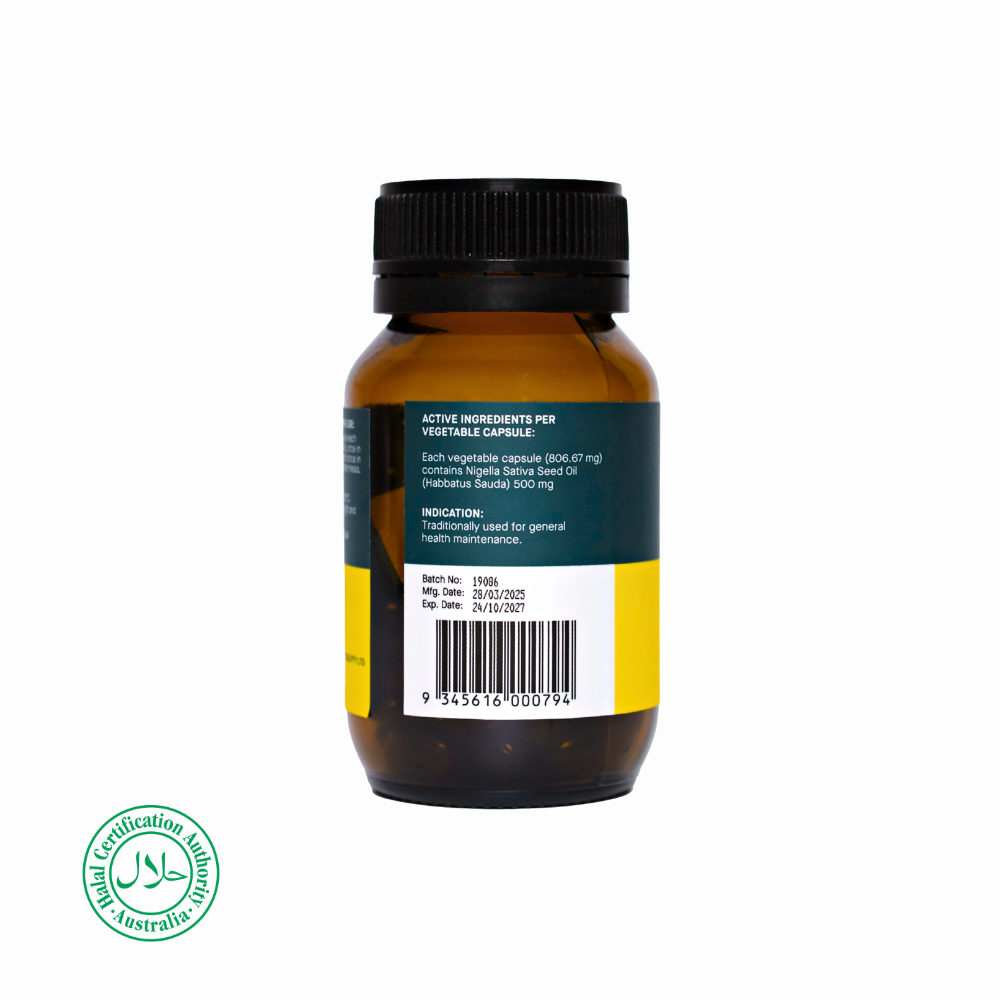 Black Seed Oil 500mg 60 Soft Capsules