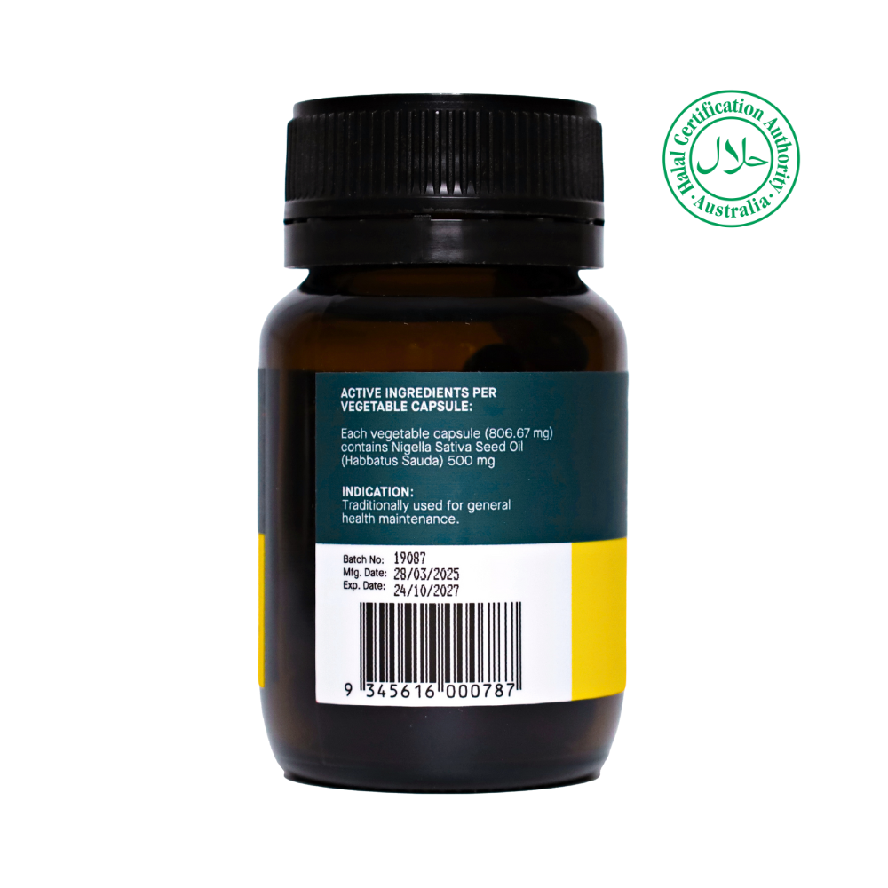 Black Seed Oil 500mg 30 Soft Capsules